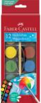 Faber-Castell Acuarele 12 culori, 30 mm+ pensula 2023 Faber-Castell (FC125018)