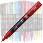 uni Marker UNI Posca PC-1M, varf rotund, 0.7mm Rosu (M249)