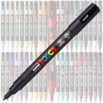 uni Marker UNI Posca PC-3M, varf rotund, 0.9-1.3mm Negru (M196)