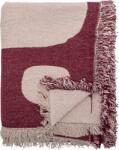 Bloomingville Cuvertură Olica 160 x 130 cm roz-roșu (82062793)