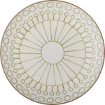 Bloomingville Farfurie pentru prânz Maple 25, 5 cm alb-verde (82061610)