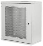 ASSMANN 19" 595x540x400 12U lapraszerelt perforált ajtós szürke fali rack szekrény (DN-19-12U-S-PD) (DN-19-12U-S-PD)
