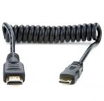 Atomos CAB009 Mini HDMI - HDMI Spirálkábel 0.5 m - Fekete