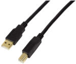LogiLink USB 2.0 AM/BM aktív ismétlő kábel, 20m