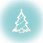 Somogyi Elektronic Home KID 412 karácsonyfa ablakdísz, 8 db LED, öntapadós elemtartó (KID 412)