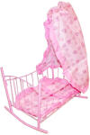  Baldachinos babaágy - rózsaszín