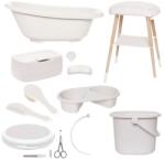 bébé-jou Sense plus 8 részes digitális babakád és kádállvány fürdető szett light oat b428910