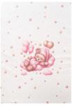 Color pelenkázó lap sík 70x50cm maci lány rózsaszín - neobaby