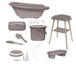 bébé-jou Sense plus 8 részes babakád digitális hőmérővel és kádállvány fürdető szett chalk brown b428916