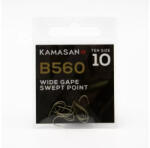 Kamasan B560 Wide Gape Swept Point 18 Lapkás, Szakállas Horog 10db (B56018)