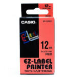 Casio Feliratozógép szalag XR-12RD1 9mmx8m piros/fekete Casio (XR12RD1)