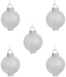 Mercaton 5 db-os készlet, Mercaton Solar Lantern LED világítással és napelemmel, működés 6-8 H, Ø 21, Fehér (SET-GBZ-X5-11399F-WH)