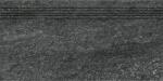 RAKO Lépcső Rako Quarzit fekete 30x60 cm dombor DCVSR739.1 (DCVSR739.1)