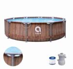 Jilong Piscina rotunda JILONG, model lemn maro Fiber Fit 305 cm Piscina