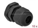DELOCK PG11 tömszelence 10 db (fekete) (DL60196) (DL60196)
