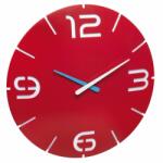 TFA Színes falióra, analóg, tervező készítette, modell CONTOUR, piros, TFA 60.3047. 05 (MCABI-60.3047.05)
