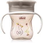 Chicco 360 Perfect X 12m+ gyakorlóbögre fogantyúval Grey 200 ml