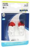 NARVA SET 2x bec LED auto Narva 18100RPNVAB2 W21W W3x16d/1, 75W/12V roșu (N18100)