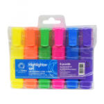 BLUERING Szövegkiemelő lapos testű készlet, 6 klf. szín (JJ20503-6) (JJ20503-6)