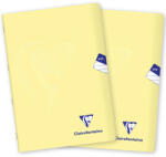Clairefontaine Mimesys pastel PP, A4 "444" vonalas, 40 lap, citromsárga - 2 db (1444-74-PP-PAS)
