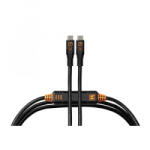 Tether Tools TetherPro Optima 10G USB-C, 4.6m, Straight to Straight, (fekete) (CUC15G2-BLK) (CUC15G2-BLK)