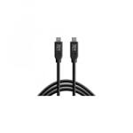 Tether Tools TetherPro USB-C to USB-C Right Angle (fekete) (CUC15RT-BLK) (CUC15RT-BLK)