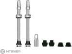 Muc-Off Tubeless V2 tubeless szelepek, 80 mm, ezüst (Muc-Off Tubeless szelepek: Ezüst V2, 80 mm)