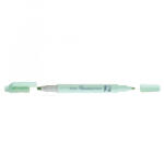 Pentel Szövegkiemelő kétvégű 1/3, 5mm, vágott és kúphegyű, pasztell zöld (SLW11P-KE) (SLW11P-KE)