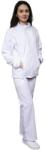 Vetro Design Jacheta Medicala Polar Fleece Joe, Unisex, Tip Tunica, Maneca Lunga, Fermoar, 2 Buzunare, Alba, L (VTR-2032-T127-L)