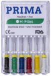 Prima Ace Endodontice Headstrom H-Files, Marimi 15-40 Asortate, 25 mm, pentru Canal Radicular, Prima, 6 Bucati (VTR-0981-15-40-AST)