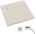 Schedpol Kalait Cashmere Stone négyzet alakú zuhanytálca 100x100 cm bézs 33102PKSTM2 (33102PKSTM2)