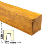 Elite Decor DecoWood Bükk-120 Modern poliuretán gerenda - 3 méteres (ED 106) (Beam Modern ED 106 (3 m) classic light 12х12)