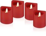 Goobay Set 4 lumanari LED, rosu, Goobay (CANDLE-WAX/LED-01RD-GBAY)
