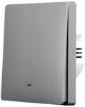SmartWise B61 UNI Wi-Fi + eWeLink-Remote, univerzális bekötésű, 1 áramkörös, fizikai nyomógombos okos villanykapcsoló, szürke (SMW-BUN-B61-WIFIBT-GY)