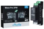  Shelly Qubino Wave PRO 2PM két áramkörös, DIN-sínre illeszthetõ, fogyasztásmérõs okosrelé, Z-Wave protokoll kompatibilis (ALL-REL-WAVEPRO2PM) - smart-otthon