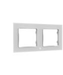 Shelly Wall Switch sorolókeret, 2-es fehér üveg elõlapos (ALL-KAP-WF2-W) - smart-otthon