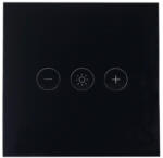 SmartWise Dimmer WiFi-s, fényerõszabályzós, érintõs okos villanykapcsoló, fekete (SMW-KAP-DMB)