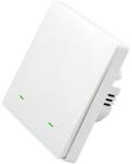 SmartWise B62 UNI Zigbee 3.0 + RF, univerzális bekötésű, 2 áramkörös, fizikai nyomógombos okos villanykapcsoló, fehér (SMW-BUN-B62-ZBRF-W)