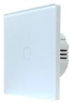 SmartWise T61 UNI Wi-Fi + eWeLink-Remote, univerzális bekötésű, 1 áramkörös, okos érintõkapcsoló, fehér üveg elõlappal (SMW-BUN-T61-WIFIBT-W)
