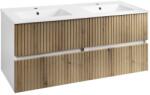 SAPHO Aqualine, PANEDA STRIP mosdószekrény 119x55x45, 2cm, emporio tölgyfa, PN312 (PN312)