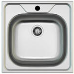 MOFÉM EVO2 1B rozsdamentes acél mosogatótálca - szatén felülettel (480×480 mm, AISI 304) (760012804) (760012804)
