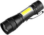 NEO TOOLS Zseblámpa, tölthető, XPE+COB Led, 220lm max. fényerő, 300mAh akku, Rendelési egység: 12db (99-129)