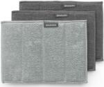 Brabantia SinkSide Microfibre Cleaning Pads mikroszálas tisztítópárna, 3 db-os szett, sötétszürke, középszürke, 160x220 mm - 230349 (230349)