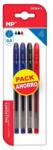  Set 4 pixuri cu gel Main Paper, varf 0.5 mm, 2 albastre, 1 rosu, 1 negru (MR219927)