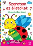 Csengőkert Kiadó Szeretem az állatokat - Színezz, betűzz, játssz! - book24