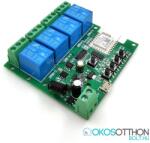 SmartWise 5V-32V négy áramkörös, Zigbee + RF NO/NC okosrelé