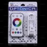 OPTONICA Érintős 2, 4GHz RF RGB LED szalag vezérlő lapos távirányító, színes szalagok vezérléséhez. 1 év. gar (6349)