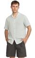 Rvlt Revolution Hosszú ujjú ingek Short Sleeved Cuban Shirt 3166 - Blue Kék EU L