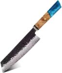 HARAHU Cuțit de bucătărie damasc AI-37541 - Kiritsuke / Albastru KP37541