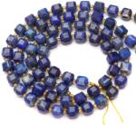  Lapis Lazuli Cub Fatetat 8x8 mm - Cristalul Comunicatiei si Echilibrului Emotional - Margele pentru Bijuterii